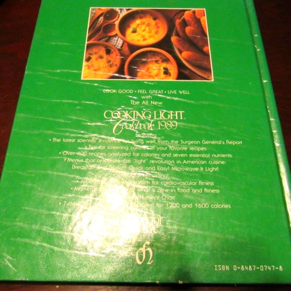 🥧🥣🍮 Vintage "Cooking Light Cookbook 1989" - HC - Picture 4 of 8